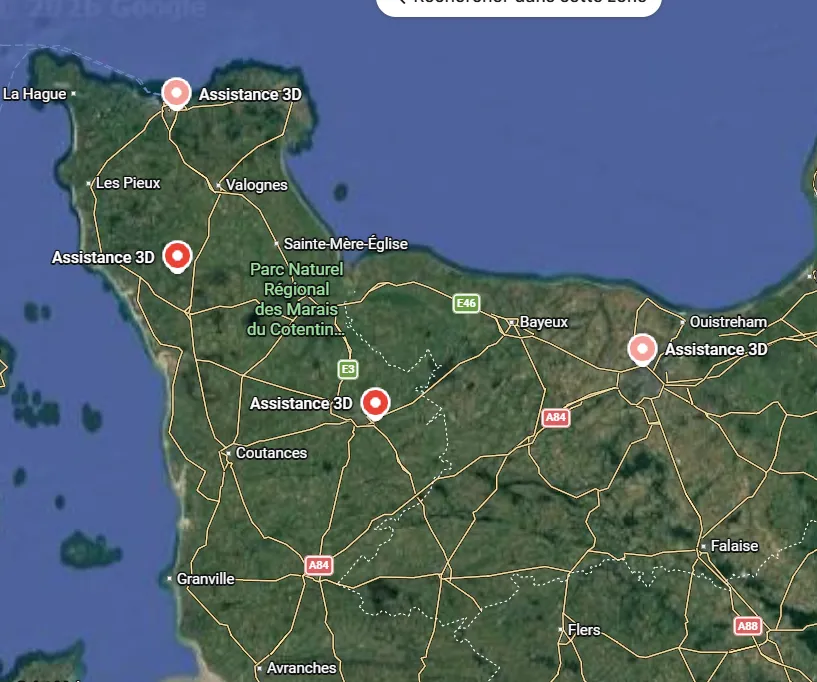 Camion Assistance 3D, intervention anti-nuisibles en Basse-Normandie